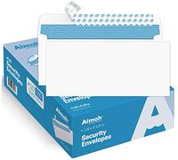 #10 Security Self-Seal Envelopes, Windowless Design, Premium Security Tint Pattern, Ultra Strong Quick-Seal Closure - EnveGuard - Size 4-1/8 x 9-1/2 Inches - White - 24 LB - 500 Count (34010)