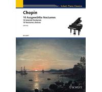 10 Selected Nocturnes piano (intermediate - difficult) Chopin Schott Music Saddl
