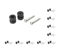 10 set 1 Pair Guitar Non-slip Strap Lock Buttons Marvel Buckle Base Black