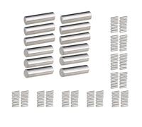 10 set 12 Pieces Alnico 5 Humbucker Pickup Polepiece Magnet Slug Rods 15mm