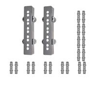 10 set 2 Pieces Black Plastic 10 Hole Open Style 5 String Pickup Covers for JB Bass