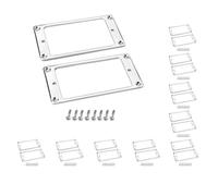 10 set 2 Pieces Humbucker Pickup Ring Bottom Frame for LP Electric Guitar Chrome