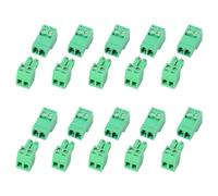 10 Set 2 Pin 5.08mm Pitch PCB Mount Screw Terminal Block Connector with 2 Pin Phoenix Plug,Pluggable Male and Female Connector