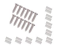 10 set 50 Pieces Guitar Bass Tuner Tuning Peg Mounting Screws Silver