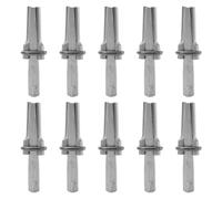 10 Set 58 Inch Wedges and Feather 10 Set 10pcs Metal Stone Inch Heat Treatment Process Easy to use Suitable for Splitting The Hard Stone,Rock,Granite,Concrete