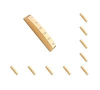 10 set Bass Guitar Top Nut Universal Music Playing String Instrument Metal String Roller Accessories Spare Part Replace Components 6, 6 strings
