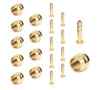 10 Set BH90 Hydraulic Brake Hose Fitting Kit, Olive and Barb Insert Connector Replacement for Mountain Bike Brakes Compatible with Shimano