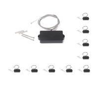 10 set Black Covered Single-coil 4-Pole Pickup for Cigar Box Guitar & Bass
