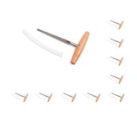 10 set Cello Guitar 1/30 Peg Hole Reamer with Handle Musical Instrument Repairing Wood Drilling Tools Portable for Professional