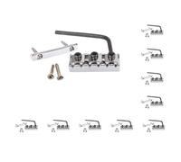 10 set Electric Guitar String Retainer Bar + Locking Nut String Lock Chrome