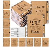 10 Set Employee Appreciation Gifts Thank You Gifts for Colleagues Inspirational Notebook with Motivational Ballpoint Pen Mini Spiral Notepads Inspirational Gift for Employee Coworker Teacher Staff