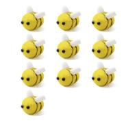 10 Set Felt Bees for Crafts, Wool Felt Bumble Bee Plush for Tiered Tray Decoration Party Favors DIY Craft Jewelry Accessory