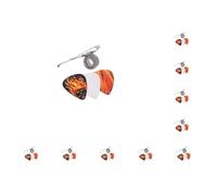 10 set Guitar Pick Holder Clamp Wear-Resistant Plectrum Basses Picks Universal Thickness Musical Accessory for Ukulele Banjo Parts