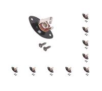 10 set Guitar Pickup Socket 6.35mm Acoustic Musical Instrument Bass Output Input Repair Maintenance Stringed Equipment Spare Accessory