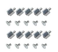 10 Set Hand Tool Mounting Kits Stand Off Screw Nut For A-SUS PC Laptop For M.2 SSD Motherboard Computer Heatsink Mount Pin CPU Cooling System Radiator Memory Heat Dissipation Pad Hard