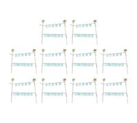 10 Set Happy Birthday Cake Decorations Glittering Glittering Star Cake Toppers Bunting Flags Banners for Boys Girl Party Bunting Toppers
