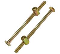 10-Set M6 Furniture Bolt and Nut Kit, Hex Socket Bed Bolts, Screws, and Nuts (100mm)