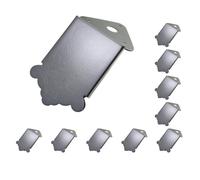 10 set Mandolin Tailpiece Bridge with Tail Flower Pattern Replacement Parts - Black