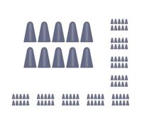 10 set of 10 Pieces Nib Caps Anti-skidding Wear-resistant Silicone Touchscreen Pen Tip Case Cover High Sensitivity Large Resistance Gary