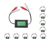 10 set of 2 RCA to 2 RCA Ground Loop Isolator Noise Audio Filter for Car Home Stereo
