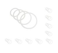 10 set of 4x Dampening Drum Mute Rings Instrument Accessory Practical Snare Drum Rings Style A, White