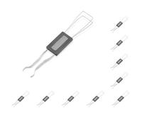 10 set of Universal 2-in-1 Keycaps Puller Remover Double Head Mechanical Keyboard Key Caps Metal Wire Extractor Keypad Maintenance
