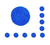 10 set Polyester Woman Mesh Crochet Hair Net Breathable Washable Replacement Elastic Home Sleeping Hairnet Hat Accessories Blue