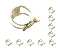 10 set Prof Gold Plated Saxophone Sax Mouthpiece Zinc Alloy Ligature Alto 2 Screws