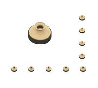 10 set Saxophone Mute Dampener Professional Durable Suppression Parts Silencer Silence Muffler Instrument Accessories Wood Color