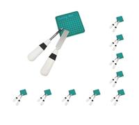 10 Set Sewing Buttonhole Cutter Eyehole Cutting Tools Keyhole Puncher White Black