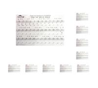 10 set Transparent Electronic Keyboard Piano Key Sticker for 54/61/88 Keys Black