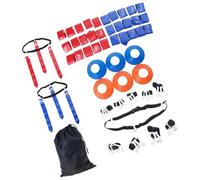 10 Set Waist Flag Equipment Includes 30 Removable Markers and 6 Training Discs for Games and Practice Team Sports Training Cones