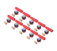 10 Set Welding Cable Panel Connector, European Welding Machine Quick Plug Socket, Brass and Rubber 200-250A for Electric TIG MIG Welders