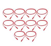 10 Sets 0.44mm² Electrical Extension Test Lead Kit Durable Brass For Electronic Testing (Red)
