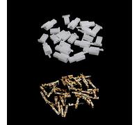 10 Sets 2.8mm 2 Pin Electrical Wire Connector Male Female Plug+Terminal