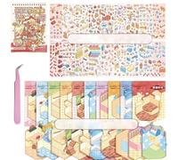 10 Sets 3D Scene Sticker Therapy for Adults,DIY 3D Stickers Scene for Adults,Make Your Own Mini Miniature Room Scenes Relief Stress Pass The Time