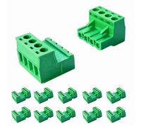 10 Sets 5.08mm Pitch Male & Female PCB Screw Terminal Block Connector 4Pin Phoenix Type Plug 300V 15A
