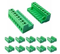 10 Sets 5.08mm Pitch PCB Screw Terminal Block Connector 8Pin Male & Female Phoenix Type Plug 300V 15A