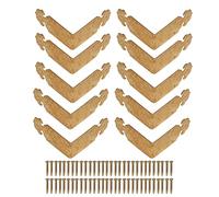 10 Sets Antique Furniture Corner Edge Right- Angled Guards, 5cm Box Corner Protectors to Protect The Edges of Boxes, Jewelry Boxes and Retro Furniture