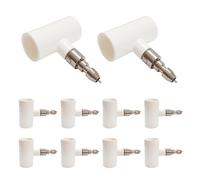 10 Sets Automatic Stainless Steel Rabbit Nipple Drinkers with PVC Pipe for Rabbit Farming Water System