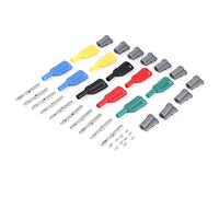 10 Sets Banana Plug Connectors P3005 Banana Plugs Stackable Connectors Welding/Assembled Screw Fixing, 4mm Banana Connector Adapter Multimeter Test Leads Probes