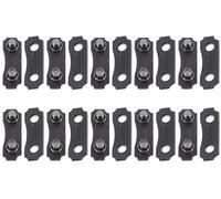 10 Sets Black Chain Link Repair Preset Straps Chainsaw Chain Joining Links Repair Kit Saw Chain Link Repair Preset Chainsaw Accessories Replacement Parts (3/8'')