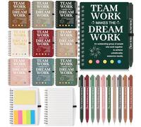 10 Sets Employee Appreciation Gifts Bulk Inspirational Spiral Notebooks with Sticky Notes Motivational Pens Thank You Gifts for Colleagues Mini Notepads Ballpoint Pen Gift Set for Team Coworker Staff