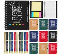 10 Sets Employee Appreciation Gifts Bulk Motivational Ballpoint Pens Inspirational Spiral Notebooks Encouraging Pen Thank You Gifts for Coworkers Colleagues Teacher Nurse Staff Team Christmas Office