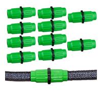 10 Sets Expandable Garden Hose Repair Kit, Plastic Flex Hose Repair Kit, Hose Female Male Connectors Accessories, Repair Connectors Will Repair ½, ⅝, and ¾ Expandable Hoses Easily. and Quickly