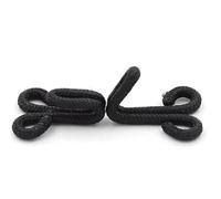 10 Sets Fabric Covered Hook and Eye Closures Bra Fasteners Black Sew on Fur Coat Fastenings Fur Coat Fastener