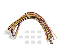 10 Sets for JST XH 2.54mm Connector Kit with 20cm 24AWG Wires, 2 3 4 Pin Male Female-Plug & Socket Terminals for DIY Electronics, RC Models(4p)
