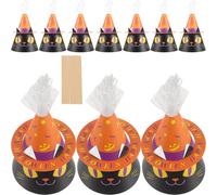 10 Sets Halloween Cartoon Cat Treat Boxes Paper Gift Boxes