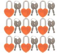 10 Sets Halloween Treasure Chest Lock and Key Heart Mini Padlocks