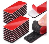 10 Sets Heavy Duty Hook and Loop Strips,Double Sided Tape,8 X 3cm | Waterproof & Heatproof, Residue Free, No Drill, Self Adhesive Tape Works on Walls/Glass/Tile/Metal,Ideal for Home & Car